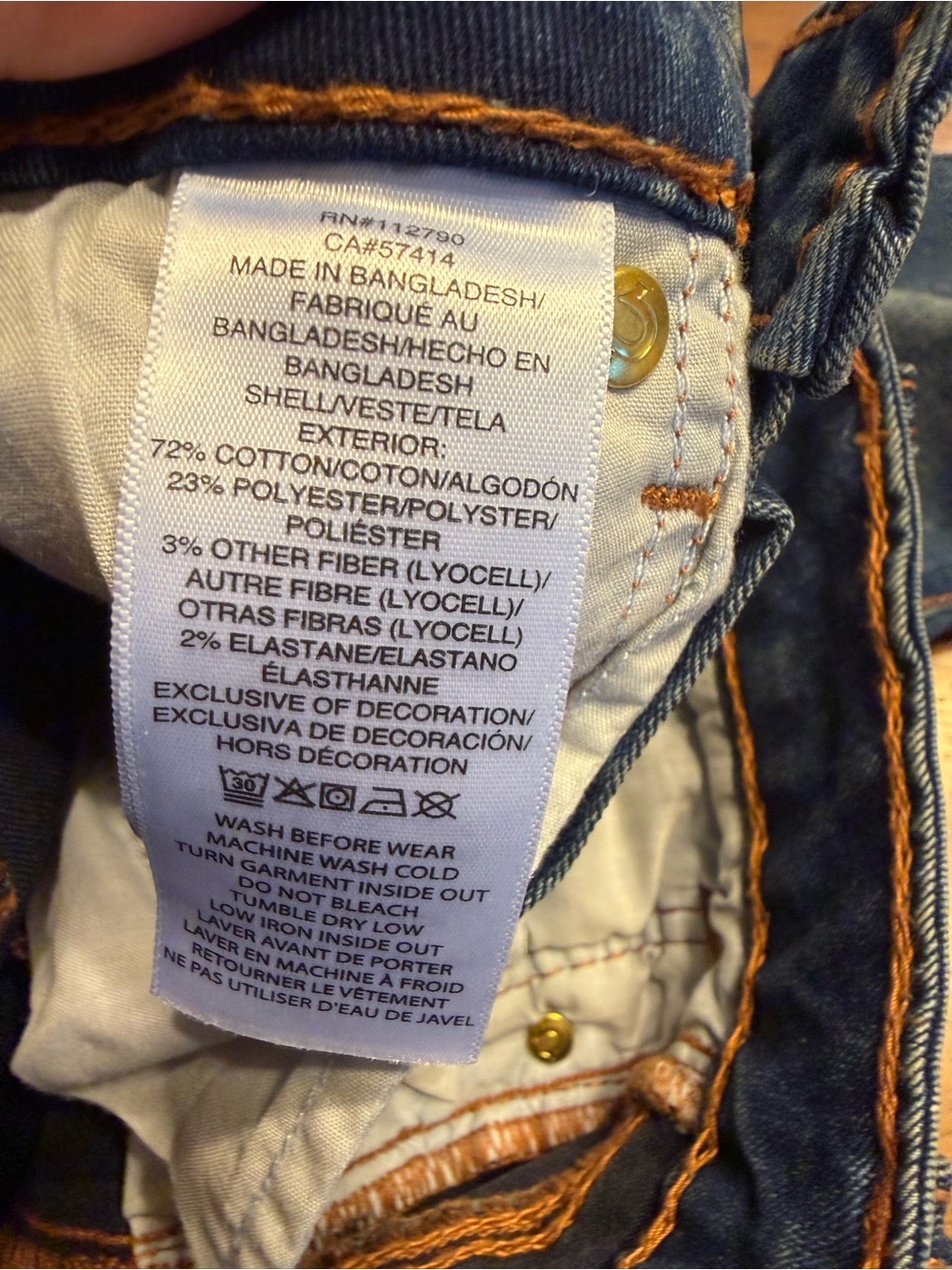 NWT True Religion Becca Big T Mid-Rise Bootcut Jeans Sz 25 Retail $204 - Picture 7 of 15